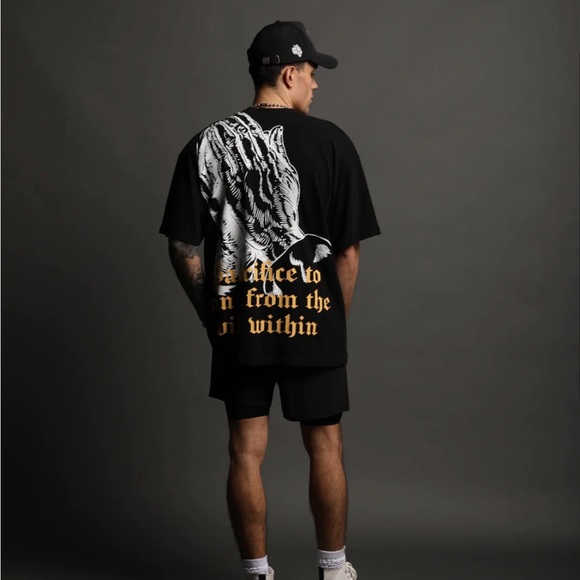 DARC SPORT X ” BODYBUILDING SAVED MY LIFE” PRAYING HANDS CREATOR SHIRT - Picture 4 of 10